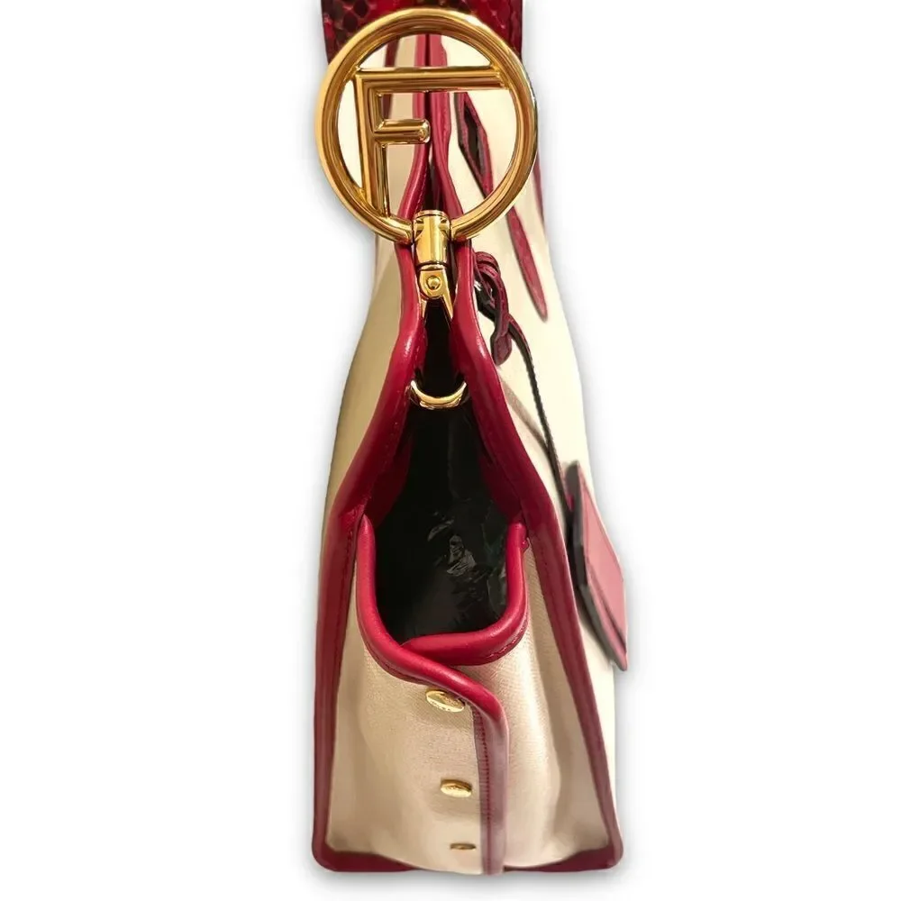 FENDI Crème & Red Medium Defender Cover - Picture 7 of 14
